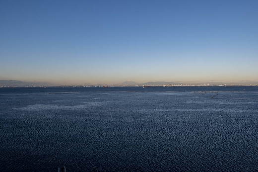 客室からは富士山が見えました。
